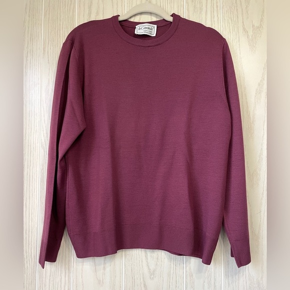 La Gioconda Linea Uomo Made In Italy Burgundy Sweater US Size M EUC - Picture 1 of 3